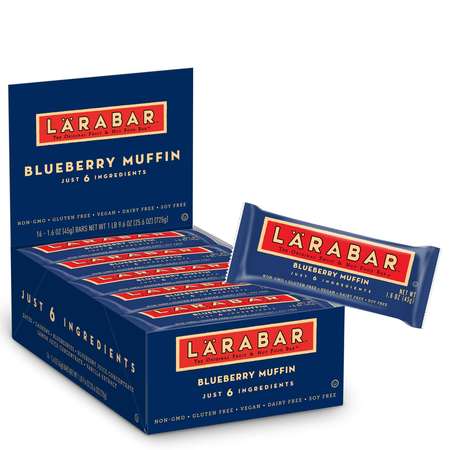 LARABAR Larabar Fruit & Nut Bar 1.6 oz. Blueberry Muffin, PK64 21908-41866